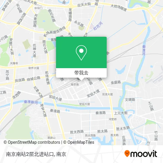 南京南站2层北进站口地图