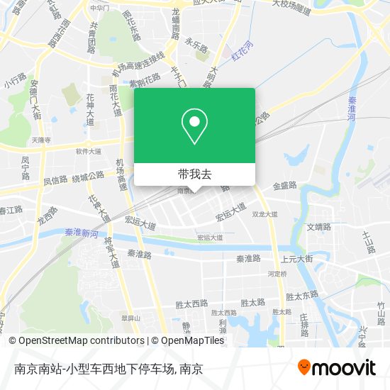 南京南站-小型车西地下停车场地图