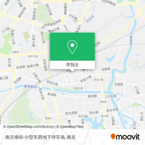 南京南站-小型车西地下停车场地图