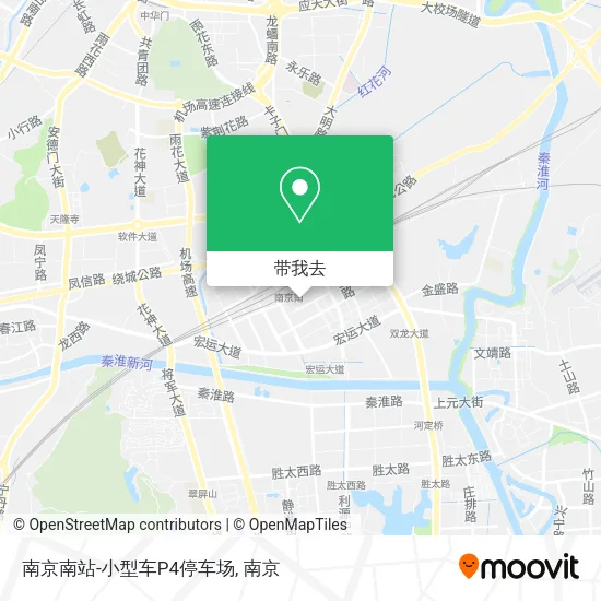 南京南站-小型车P4停车场地图
