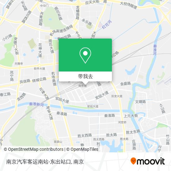 南京汽车客运南站-东出站口地图