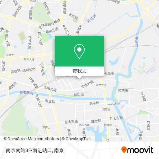 南京南站3F-南进站口地图