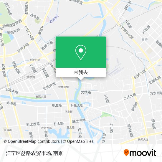 江宁区岔路农贸市场地图