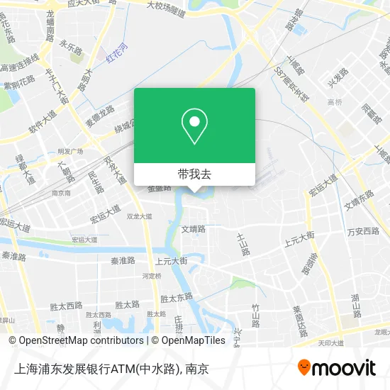 上海浦东发展银行ATM(中水路)地图