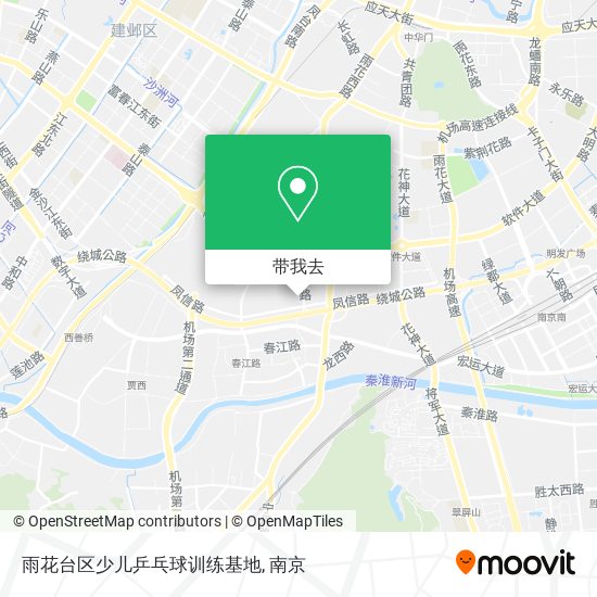 雨花台区少儿乒乓球训练基地地图