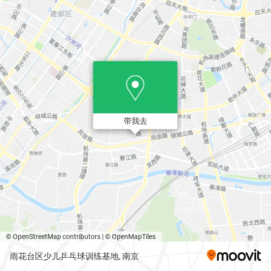 雨花台区少儿乒乓球训练基地地图