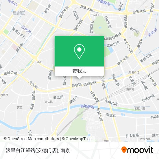 浪里白江鲜馆(安德门店)地图