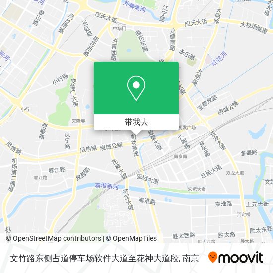 文竹路东侧占道停车场软件大道至花神大道段地图