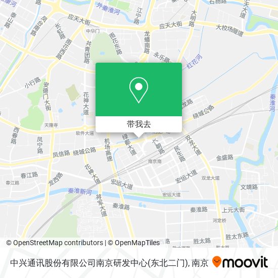 中兴通讯股份有限公司南京研发中心(东北二门)地图