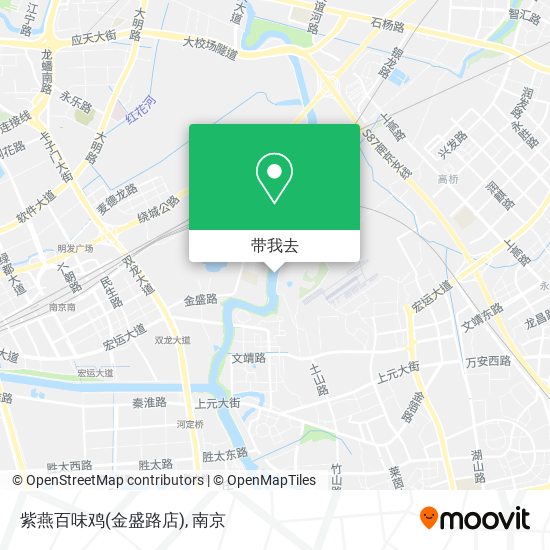 紫燕百味鸡(金盛路店)地图