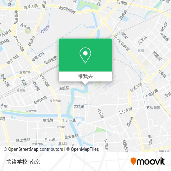 岔路学校地图