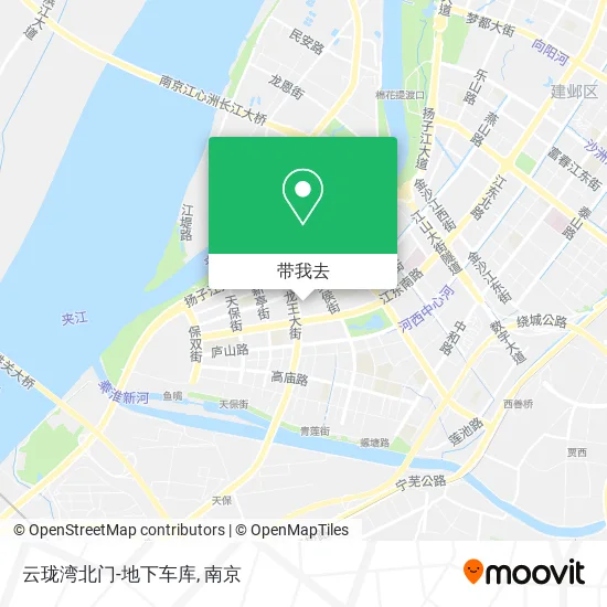 云珑湾北门-地下车库地图