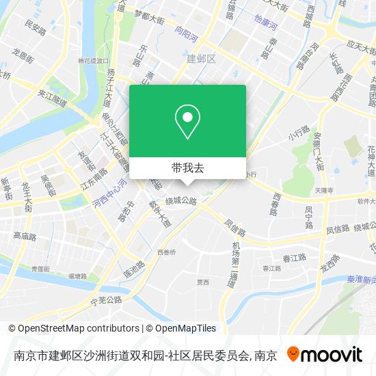 南京市建邺区沙洲街道双和园-社区居民委员会地图