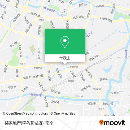 链家地产(翠岛花城店)地图