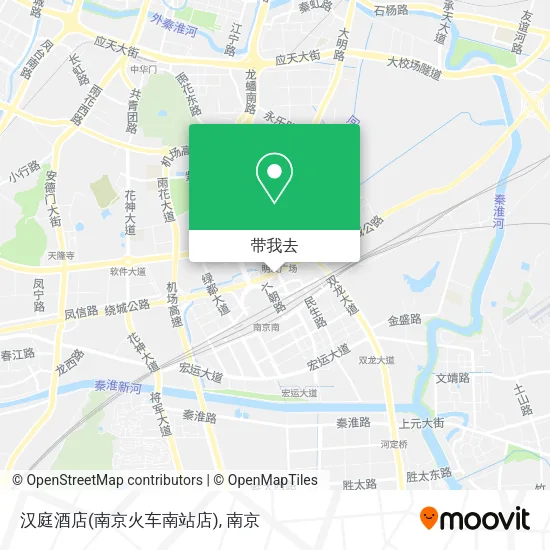 汉庭酒店(南京火车南站店)地图