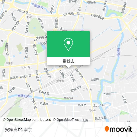安家宾馆地图
