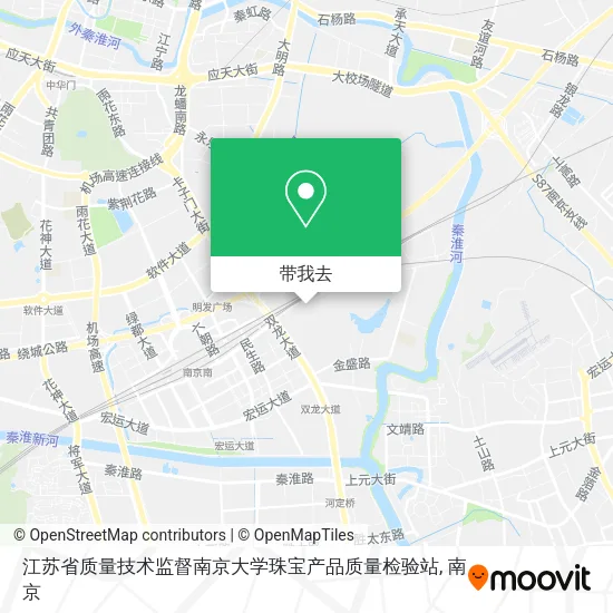 江苏省质量技术监督南京大学珠宝产品质量检验站地图