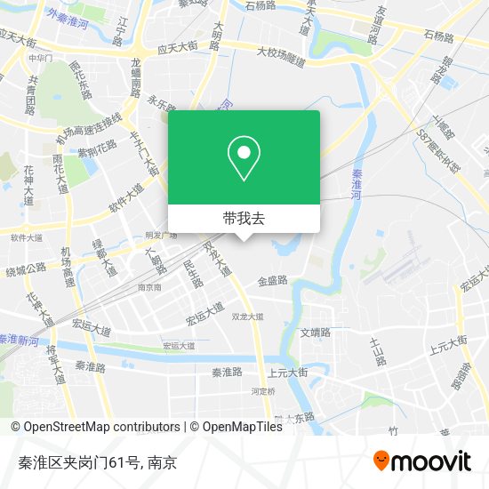 秦淮区夹岗门61号地图