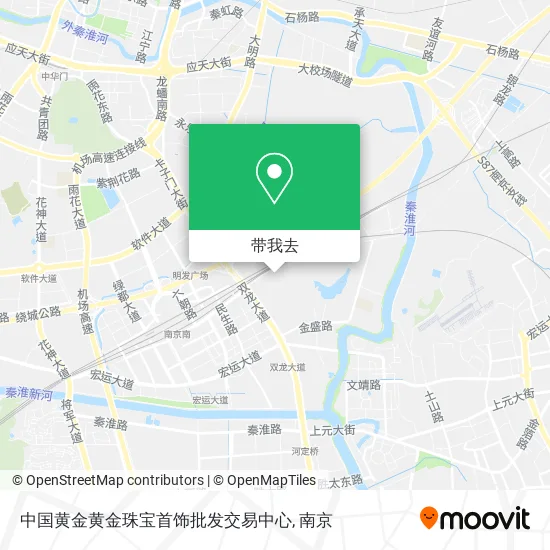 中国黄金黄金珠宝首饰批发交易中心地图