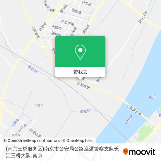 (南京三桥服务区)南京市公安局公路巡逻警察支队长江三桥大队地图