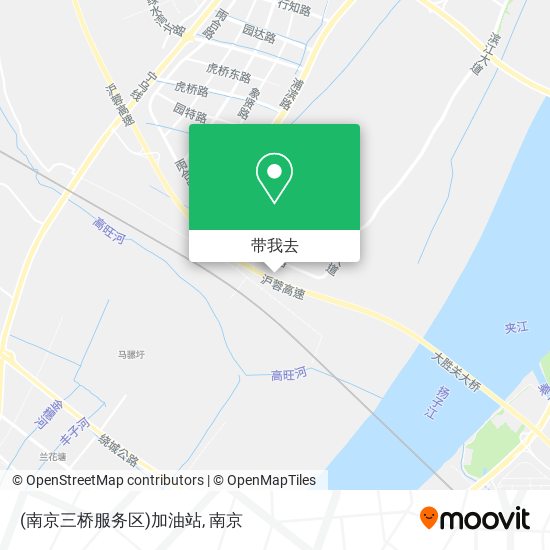 (南京三桥服务区)加油站地图