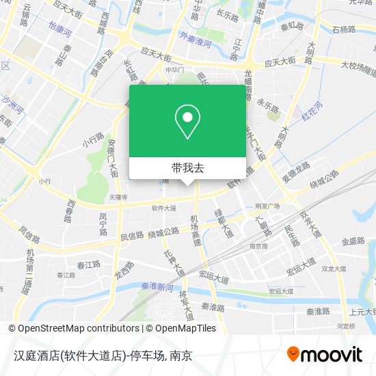 汉庭酒店(软件大道店)-停车场地图