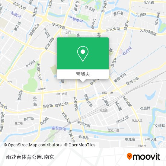 雨花台体育公园地图