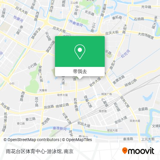 雨花台区体育中心-游泳馆地图