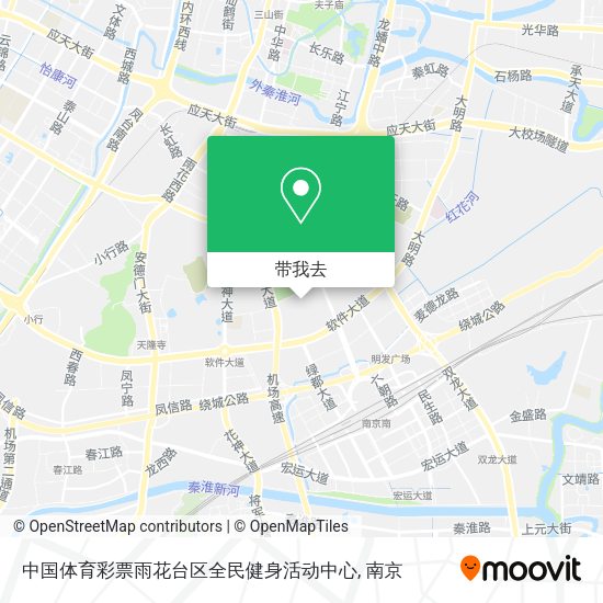 中国体育彩票雨花台区全民健身活动中心地图
