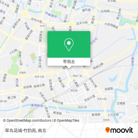 翠岛花城-竹韵苑地图