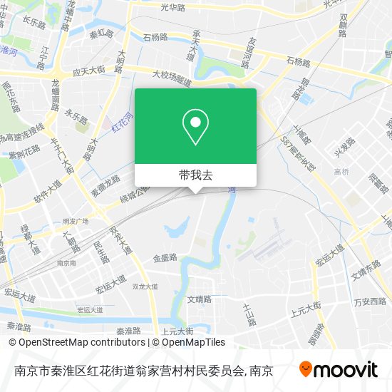 南京市秦淮区红花街道翁家营村村民委员会地图