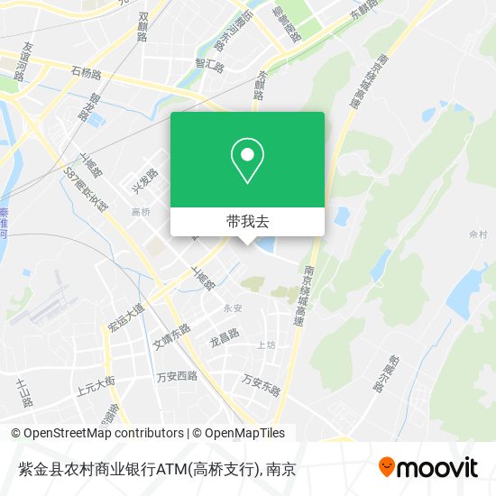 紫金县农村商业银行ATM(高桥支行)地图