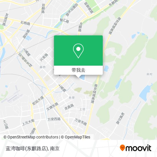 蓝湾咖啡(东麒路店)地图