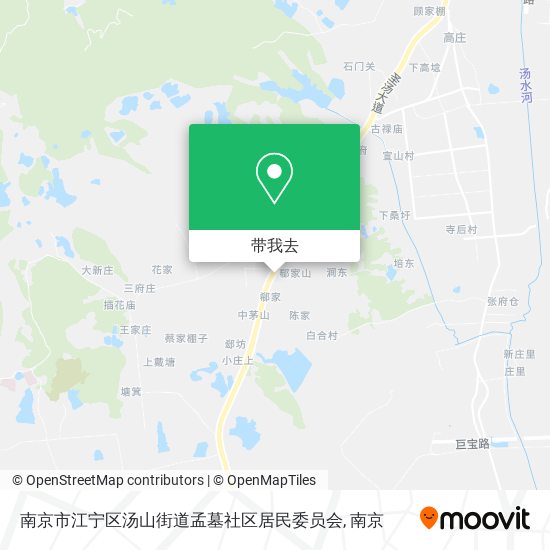 南京市江宁区汤山街道孟墓社区居民委员会地图