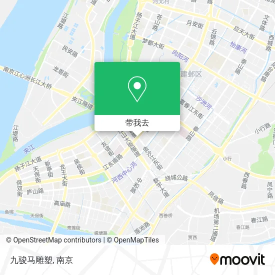 九骏马雕塑地图