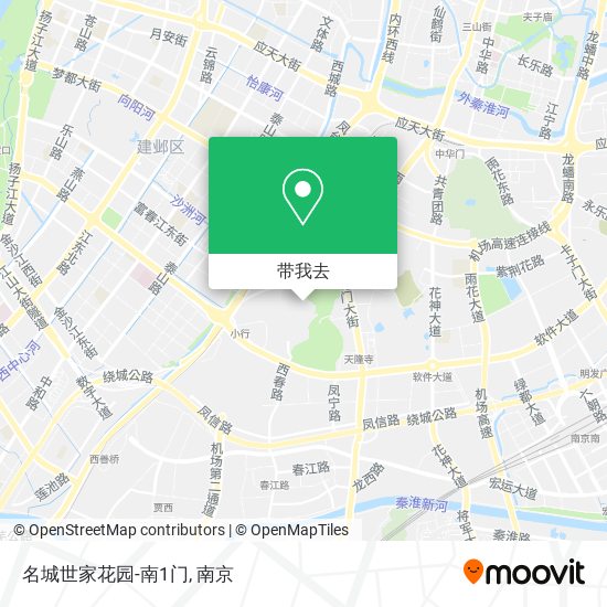 名城世家花园-南1门地图