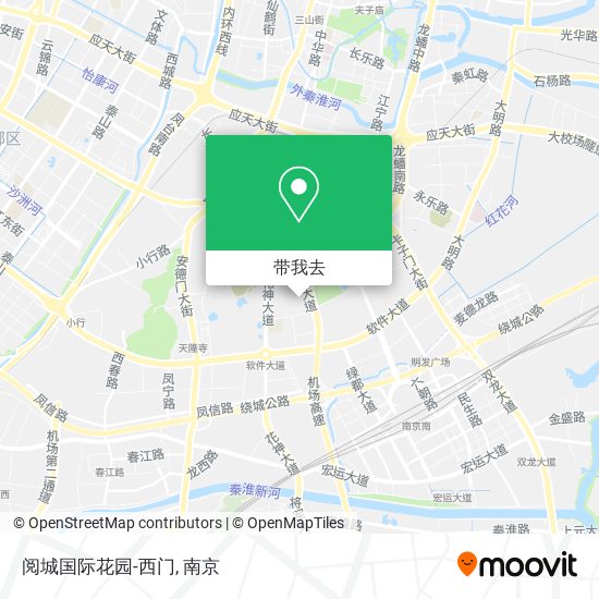 阅城国际花园-西门地图