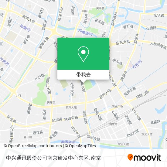 中兴通讯股份公司南京研发中心东区地图