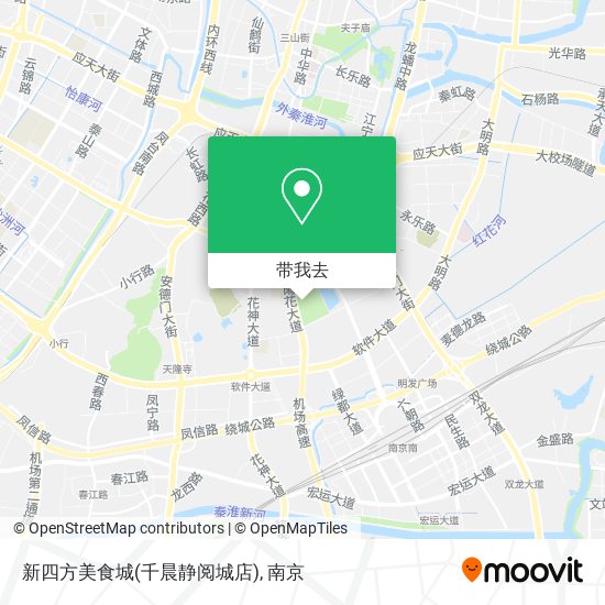 新四方美食城(千晨静阅城店)地图
