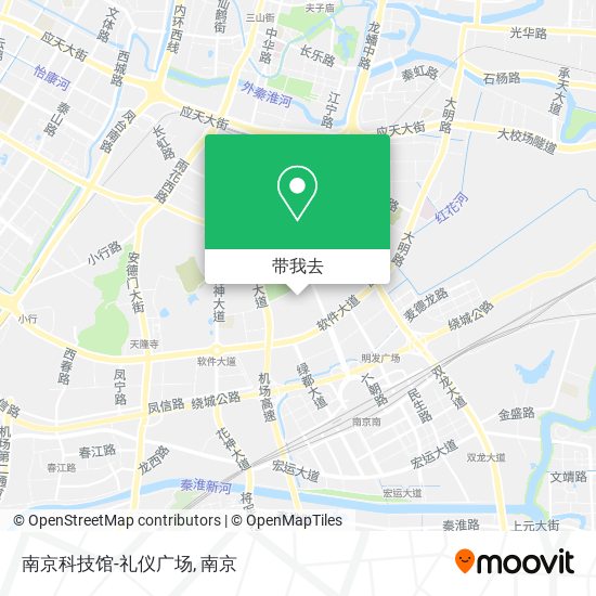 南京科技馆-礼仪广场地图