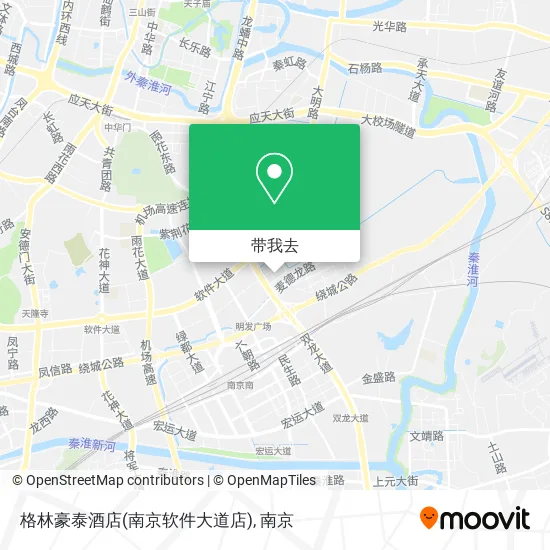 格林豪泰酒店(南京软件大道店)地图