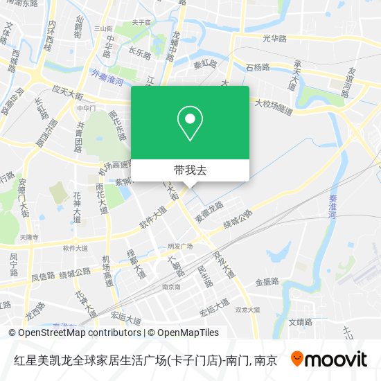 红星美凯龙全球家居生活广场(卡子门店)-南门地图