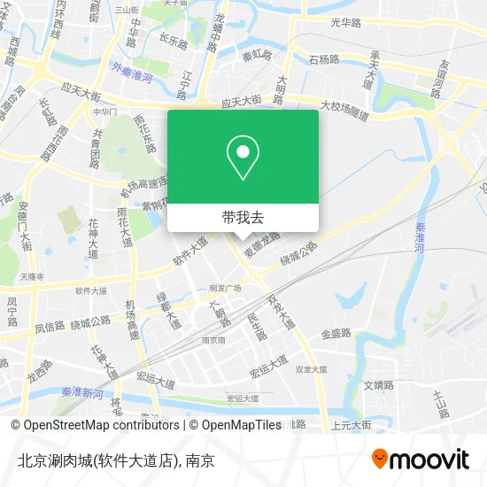 北京涮肉城(软件大道店)地图