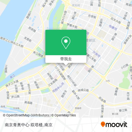 南京青奥中心-双塔楼地图