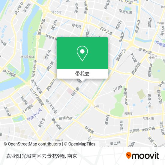 嘉业阳光城南区云景苑9幢地图