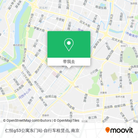 仁恒g53公寓东门站-自行车租赁点地图