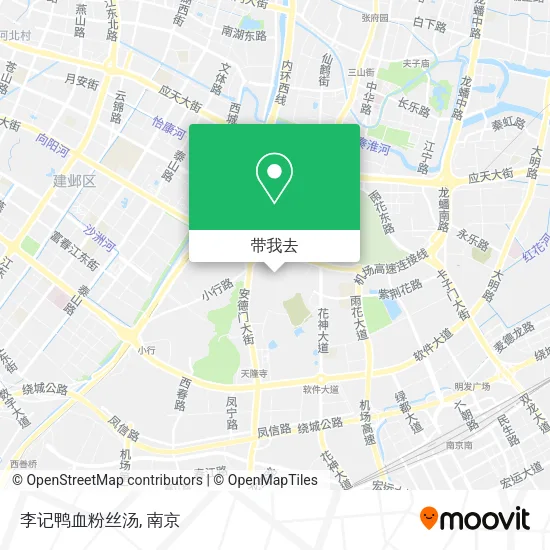 李记鸭血粉丝汤地图