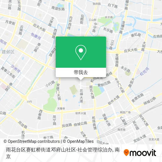 雨花台区赛虹桥街道邓府山社区-社会管理综治办地图