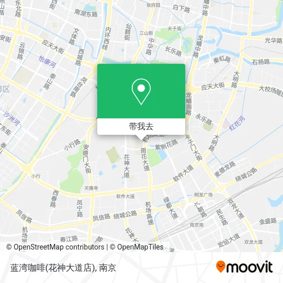 蓝湾咖啡(花神大道店)地图
