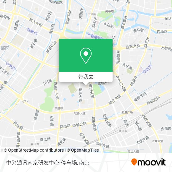 中兴通讯南京研发中心-停车场地图